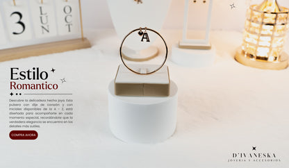 SET DE JOYAS | DIJE DE CORAZÓN + UNA INICIAL | TEAM DORADO ROSE