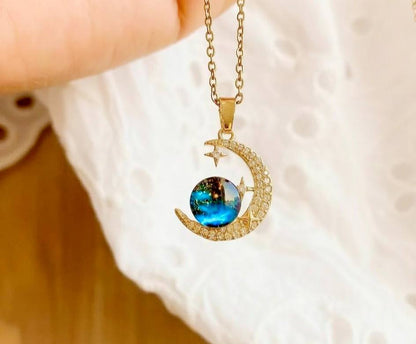 Collar Luz de Venus y la luna