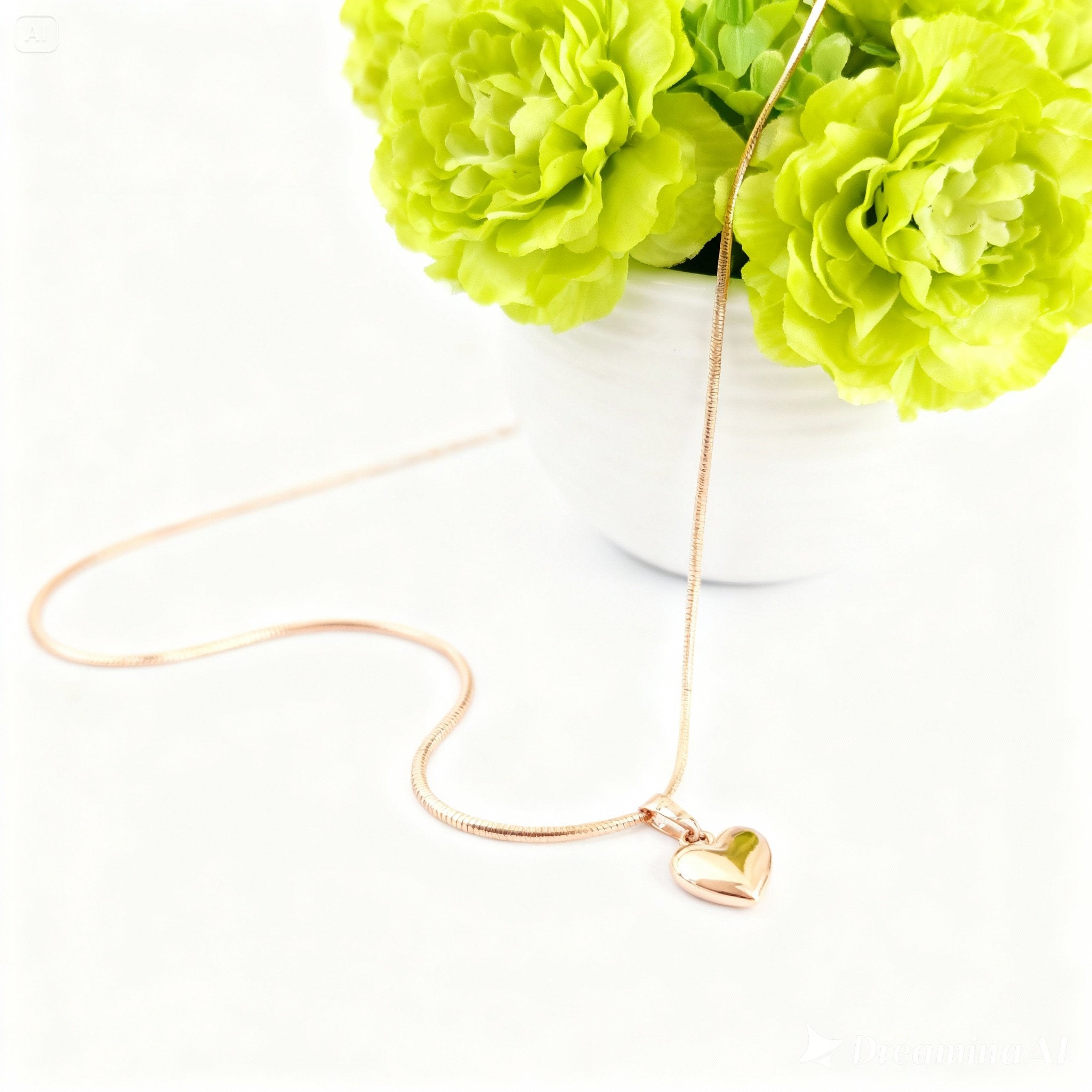 COLLAR + DIJE DE CORAZÓN | TEAM DORADO