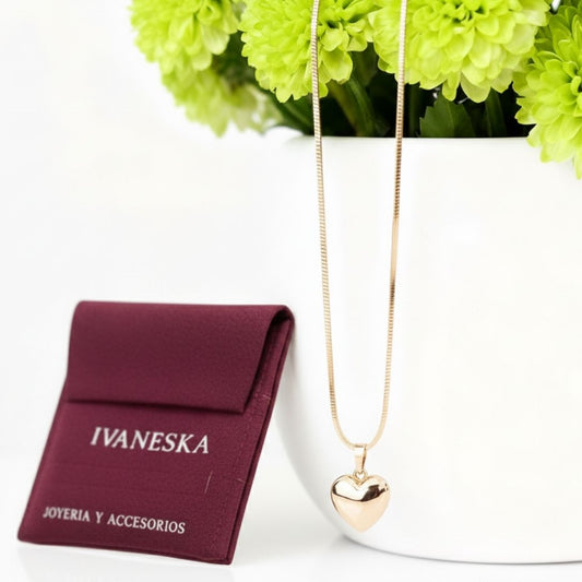 COLLAR + DIJE DE CORAZÓN | TEAM DORADO