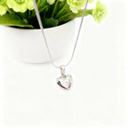 COLLAR + DIJE DE CORAZÓN | TEAM PLATEADO