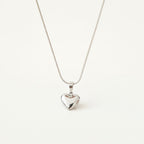 COLLAR + DIJE DE CORAZÓN | TEAM PLATEADO