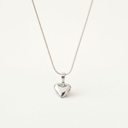 COLLAR + DIJE DE CORAZÓN | TEAM PLATEADO