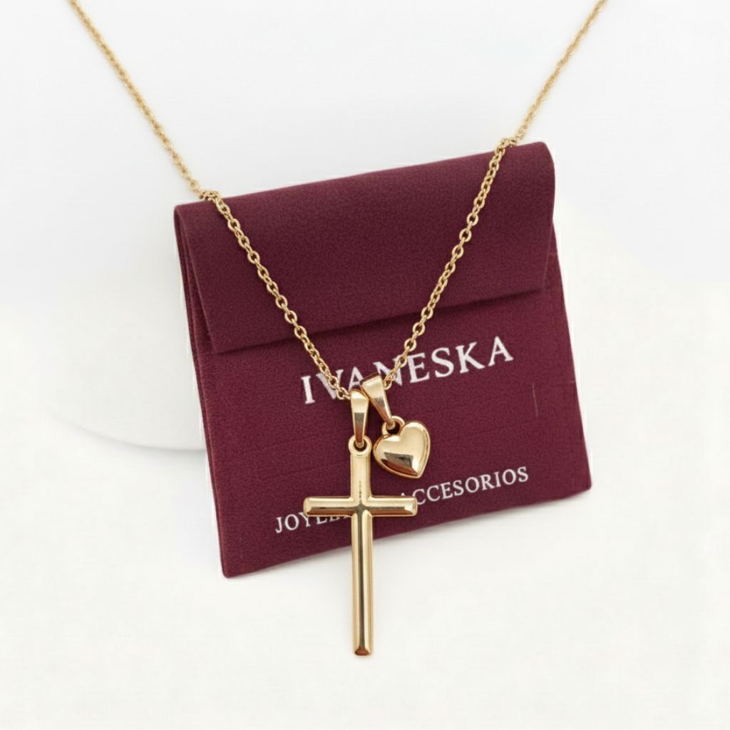 COLLAR CRUZ CORAZON | TEAM DORADO