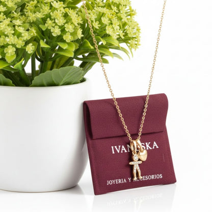 COLLAR NIÑO CORAZÓN | TEAM DORADO