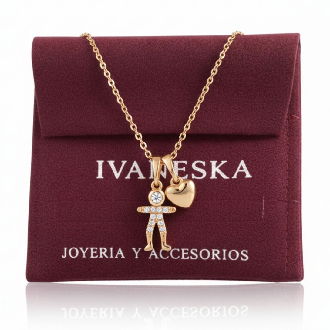 COLLAR NIÑO CORAZÓN | TEAM DORADO