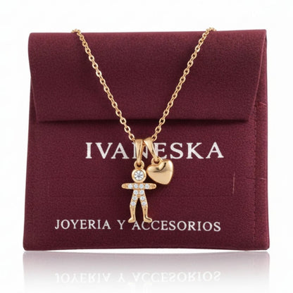 COLLAR NIÑO CORAZÓN | TEAM DORADO