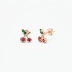 SET COLLAR CEREZA + ARETES | TEAM MULTICOLOR