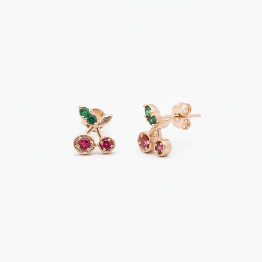 SET COLLAR CEREZA + ARETES | TEAM MULTICOLOR